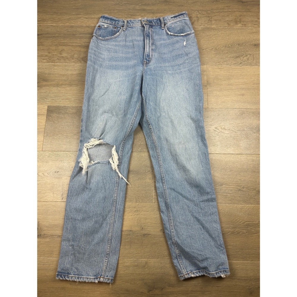 Abercrombie & Fitch Curve Love 90s Straight Ultra High Rise Jeans 30/10R